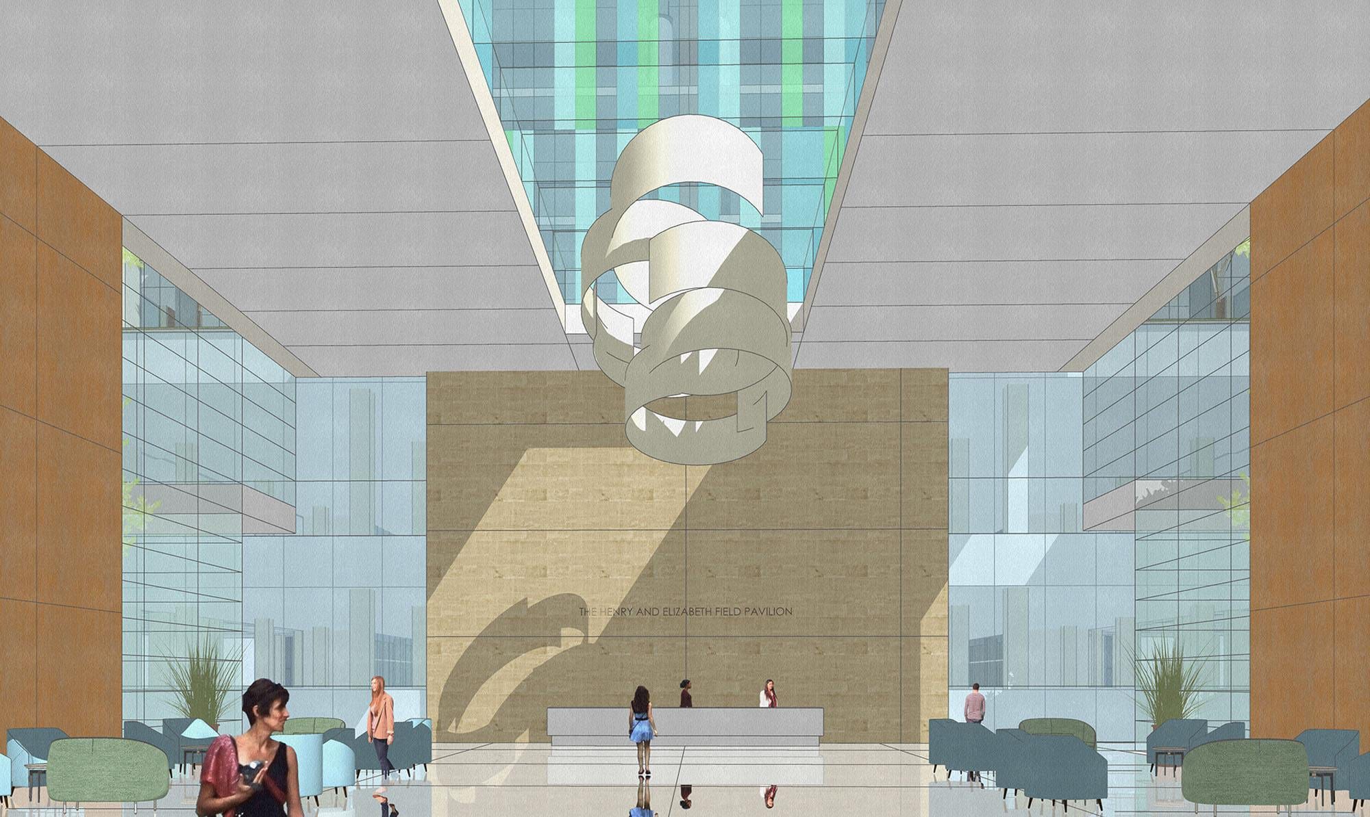 Scripps–La Jolla Tower lobby render