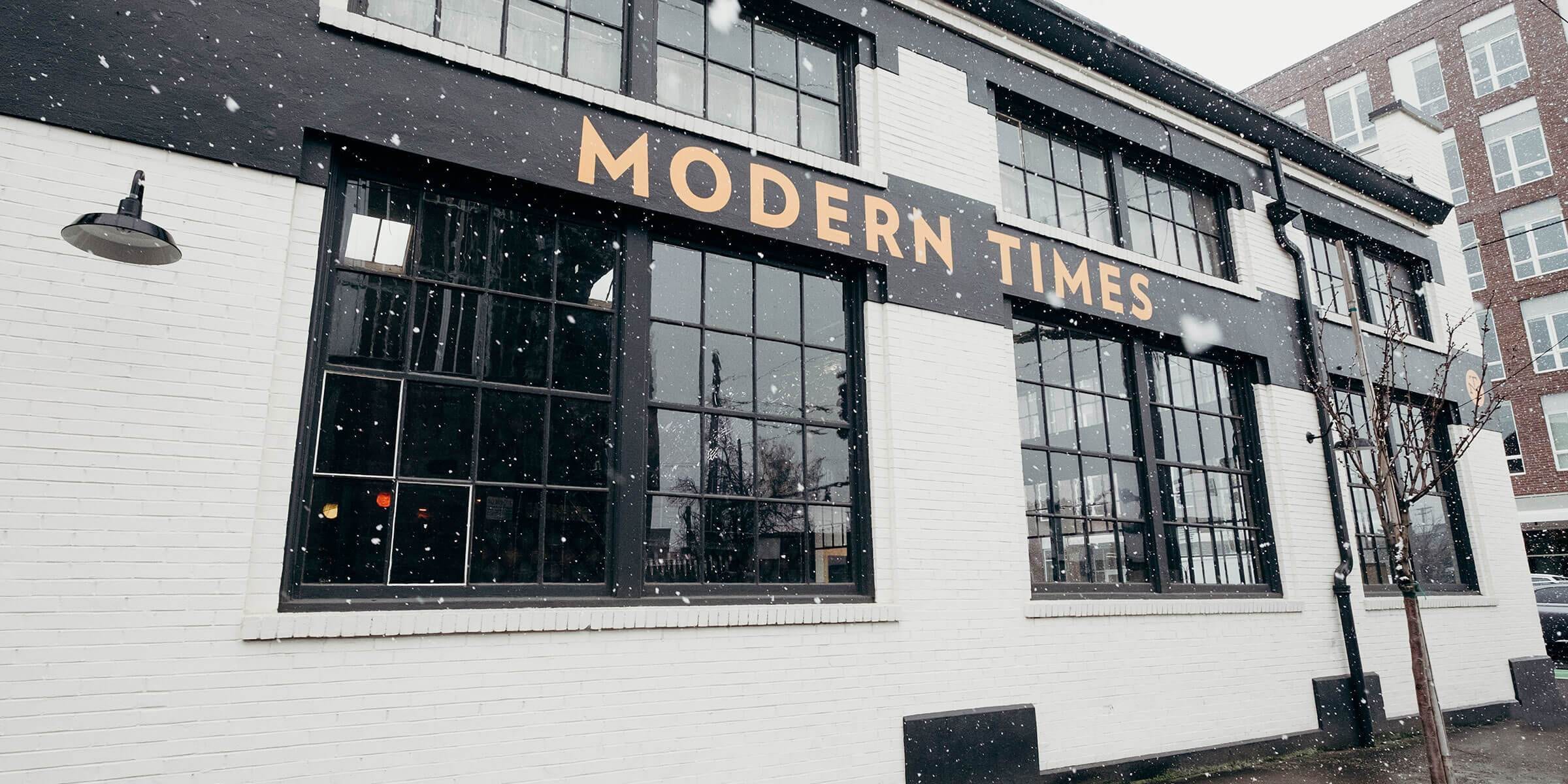 Modern Times Brewery exterior.